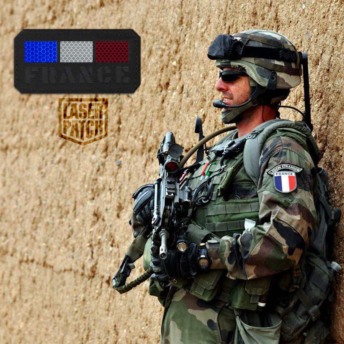 kaufen French Flag Lasercut Patch