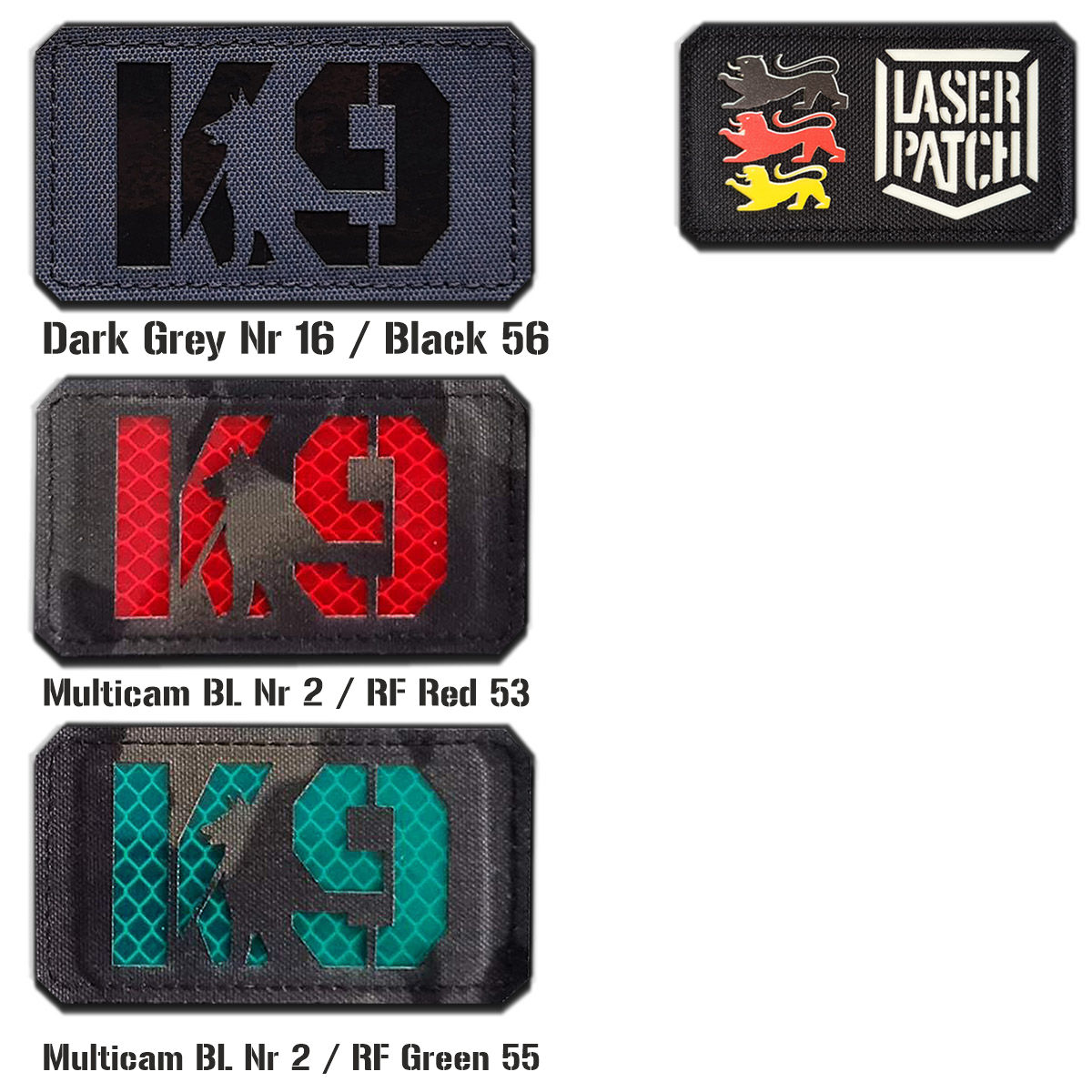 K9 Laser Cut Patch