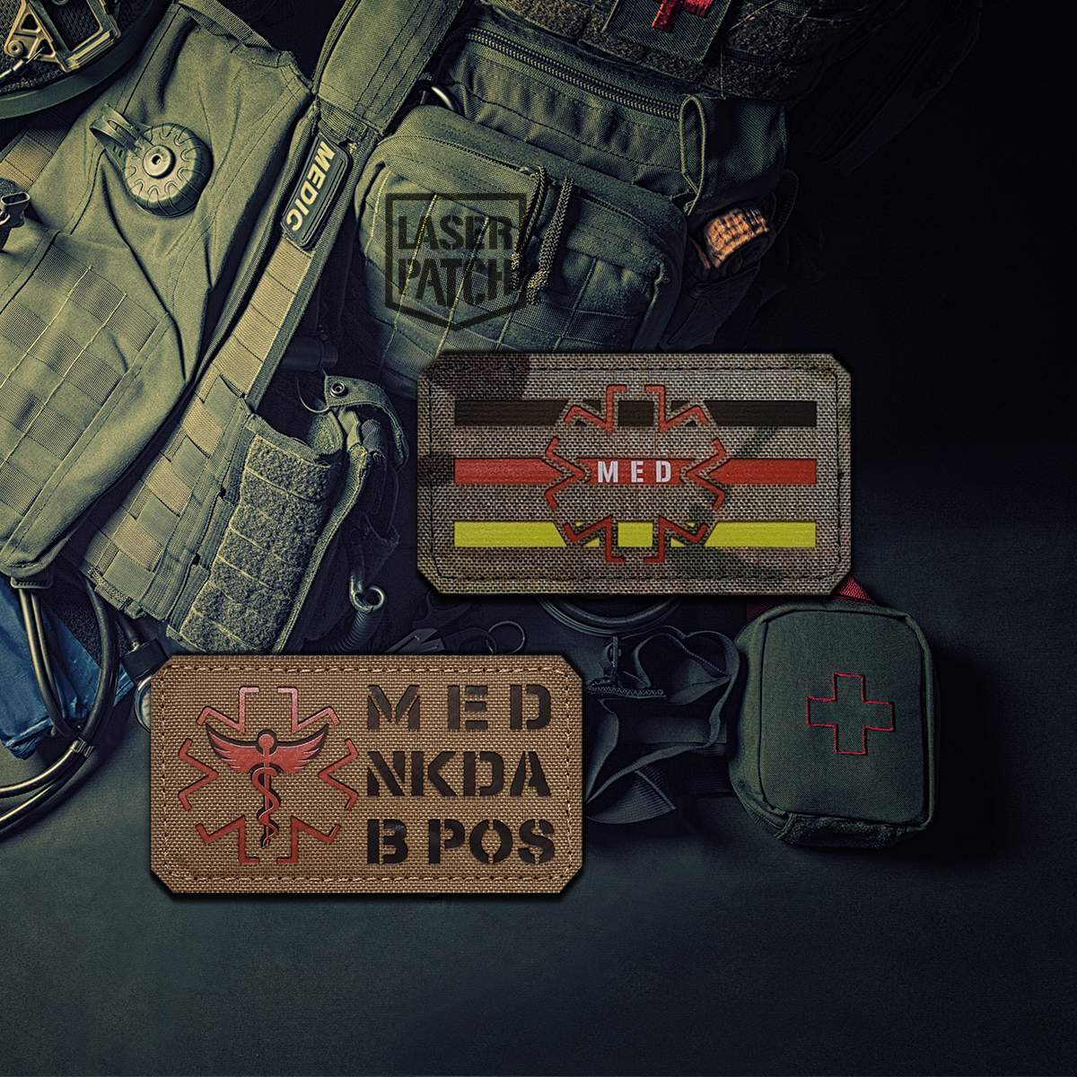 Military Medic Laser Cut Patch