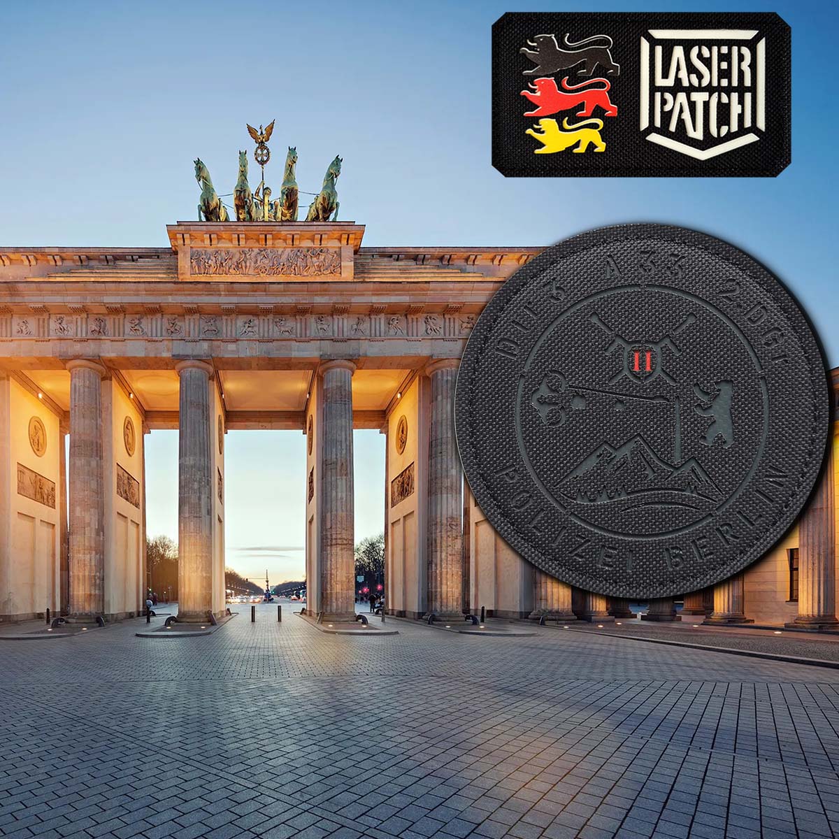 Polizei Berlin Lasercut Patch