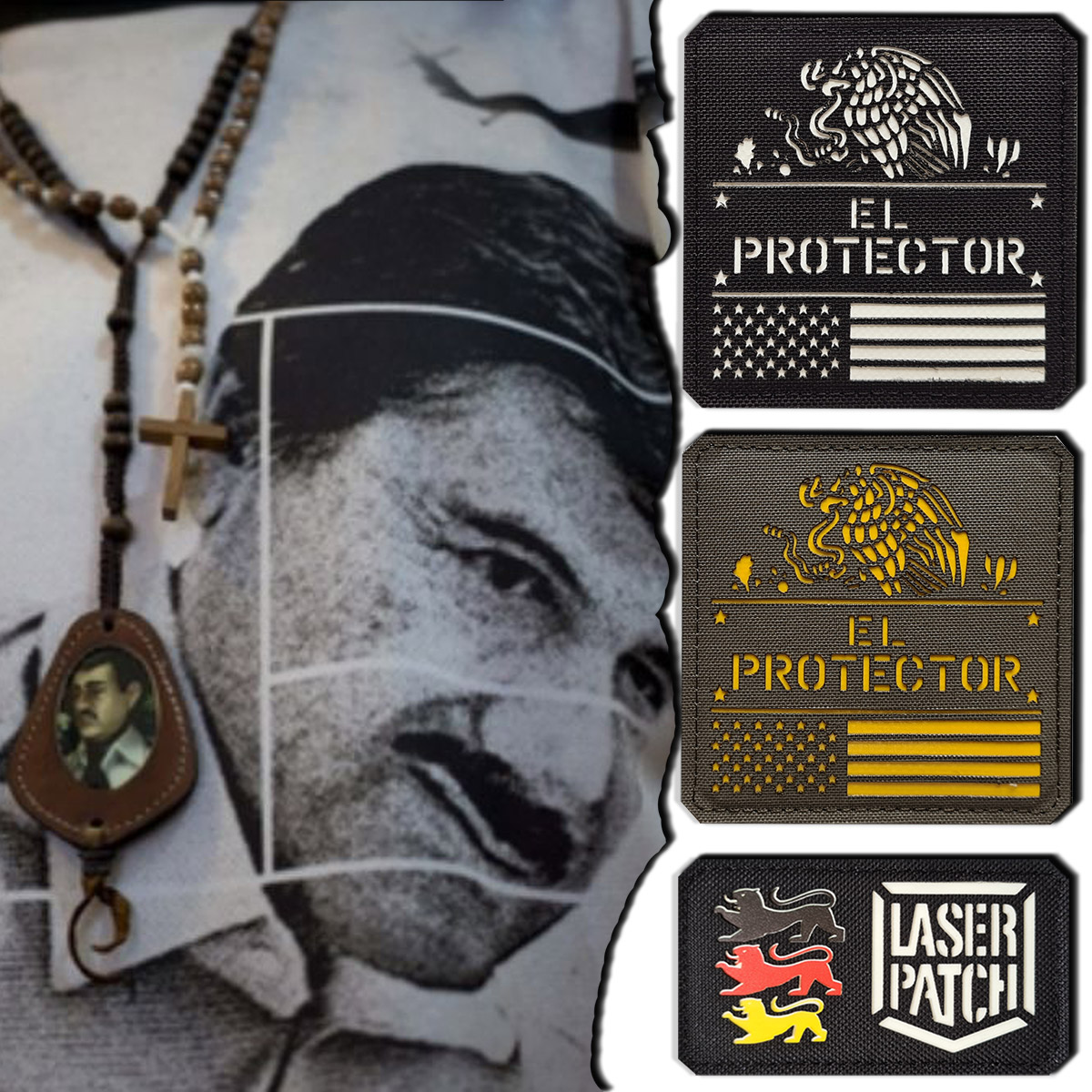 Airsoft Event Protector Laser Cut Patch