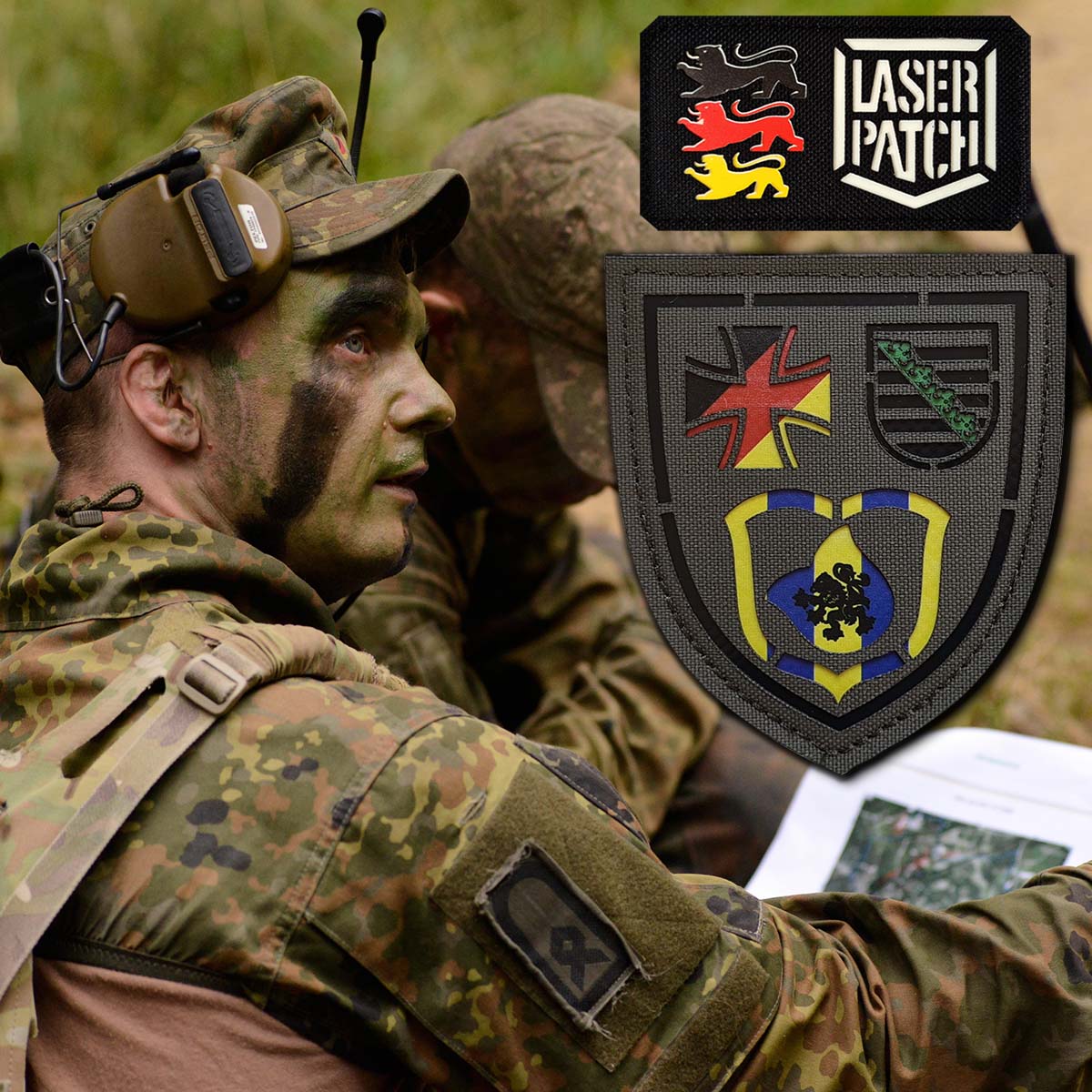 Reserviest Bundeswehr Lasercut Patch